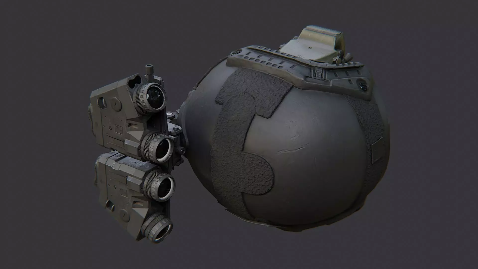 Kyle Urban Helmet with NVG Headset Low-poly 3D model_3