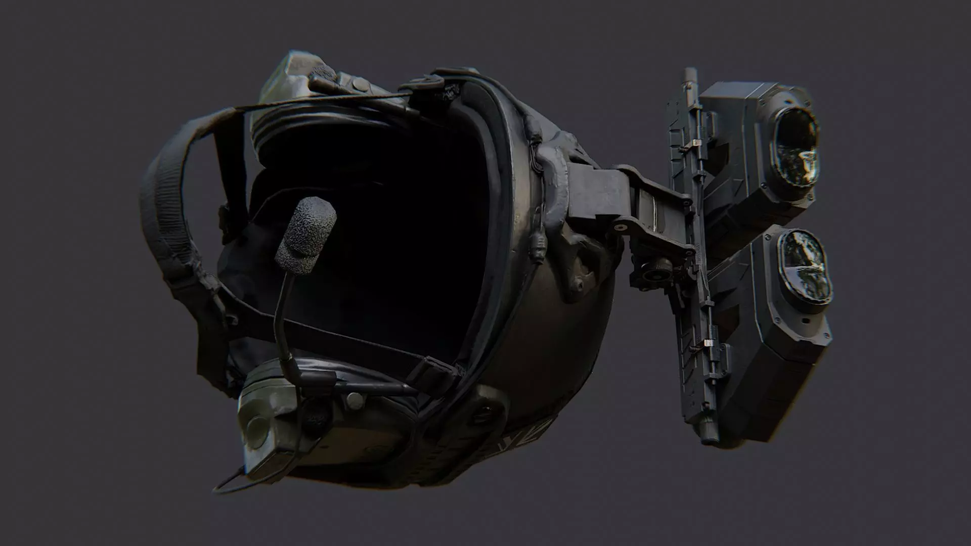 Kyle Urban Helmet with NVG Headset Low-poly 3D model_5