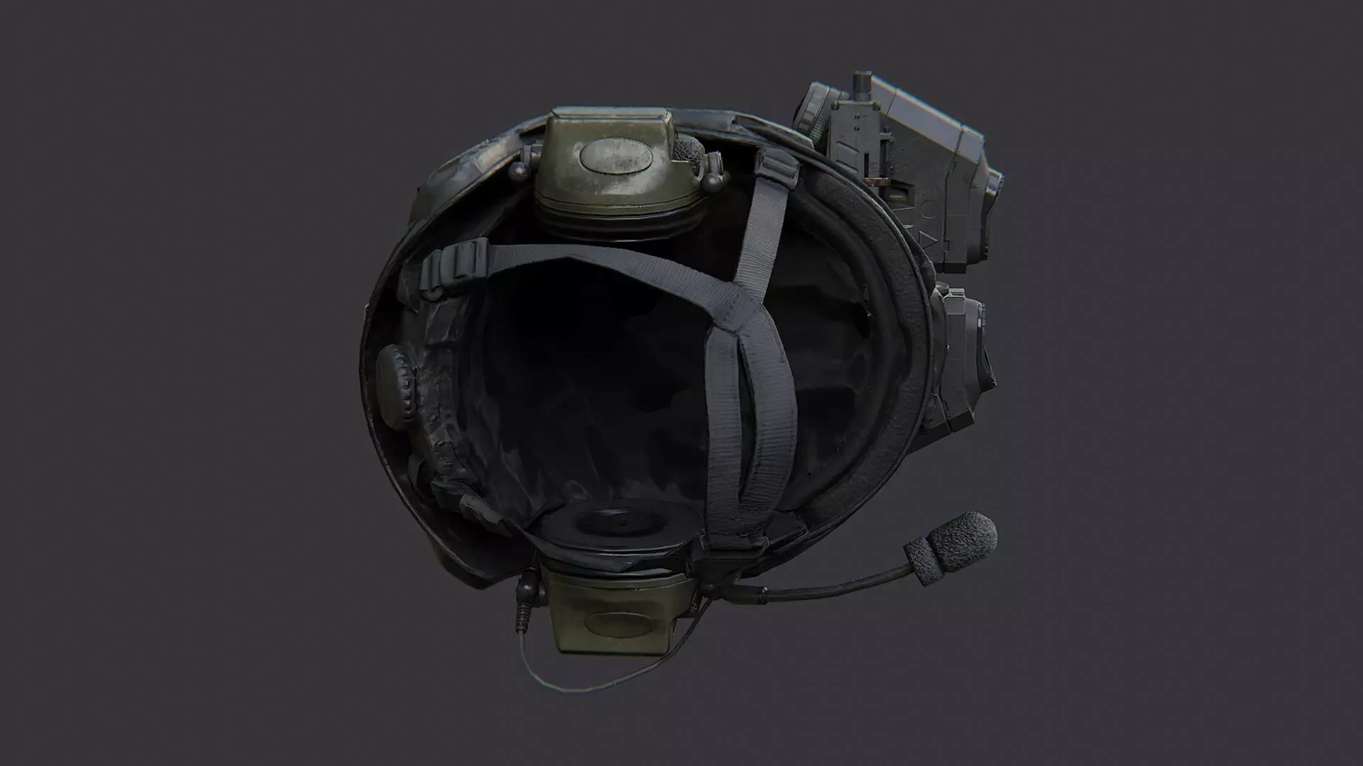 Kyle Urban Helmet with NVG Headset Low-poly 3D model_1