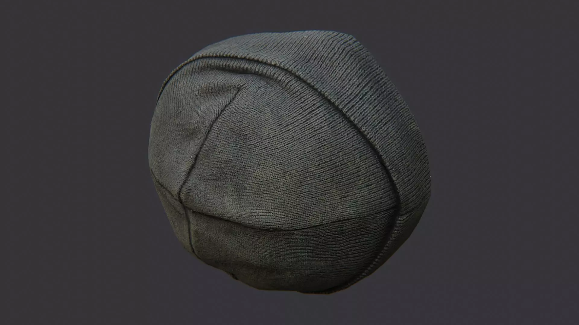Urban Beanie Hat with Subtle Knit Texture Low-poly 3D model_3