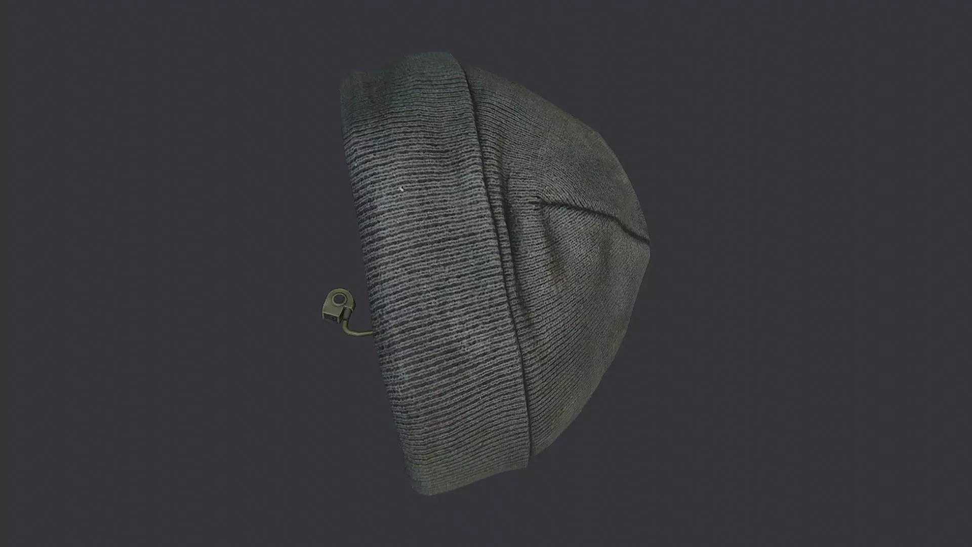 Urban Beanie Hat with Subtle Knit Texture Low-poly 3D model_4