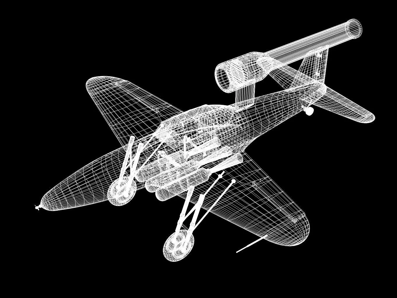 kawanishi baika 3D model_12