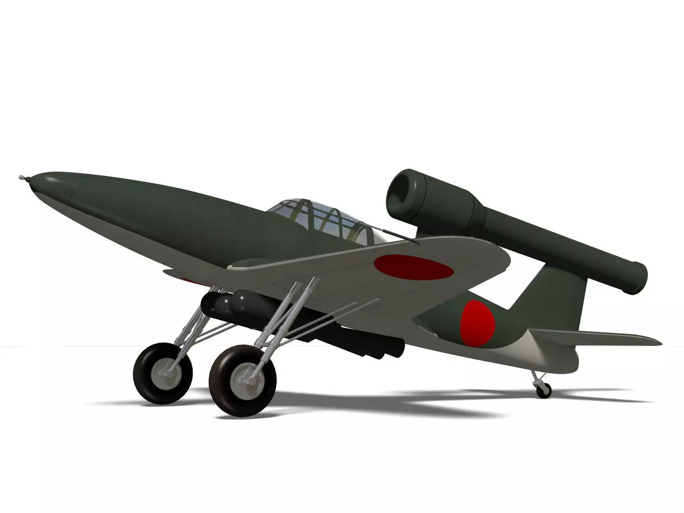kawanishi baika 3D model_5