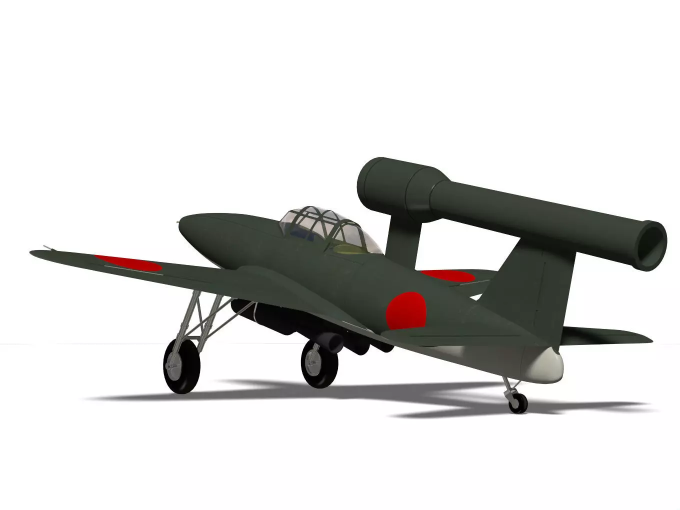 kawanishi baika 3D model_6