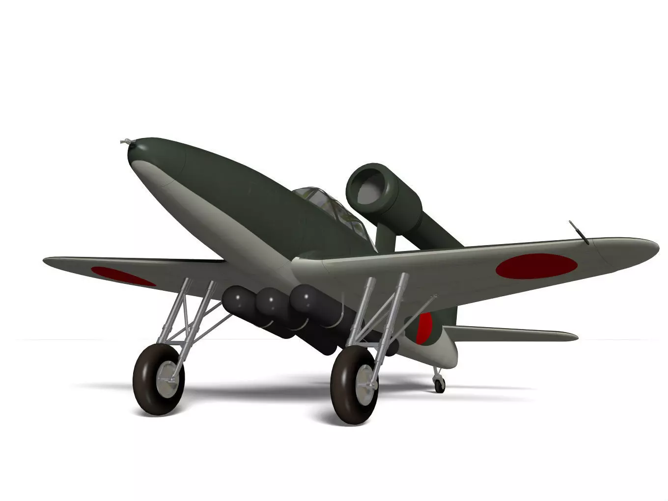 kawanishi baika 3D model_7