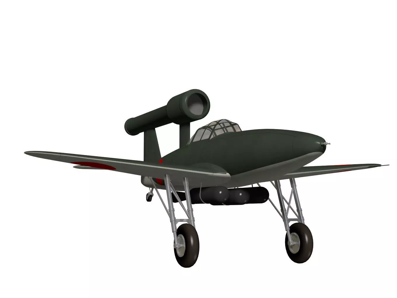 kawanishi baika 3D model_4