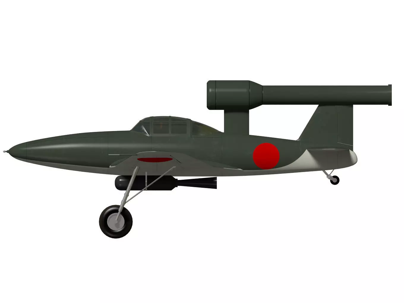 kawanishi baika 3D model_8