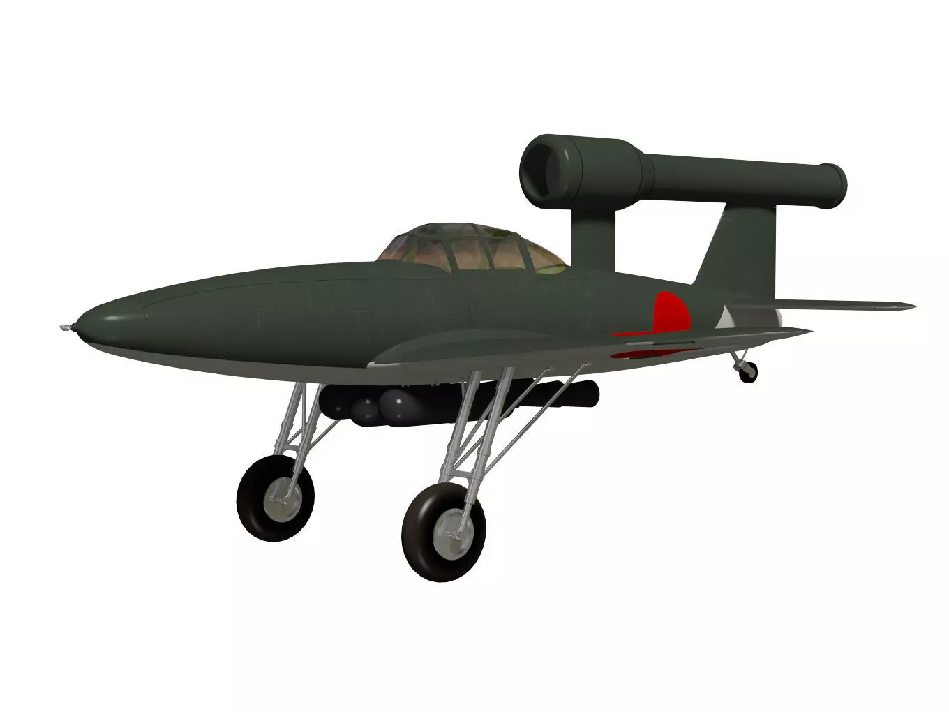 kawanishi baika 3D model_2