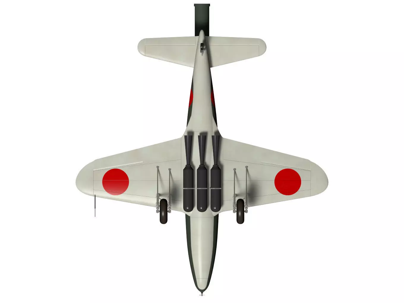 kawanishi baika 3D model_11