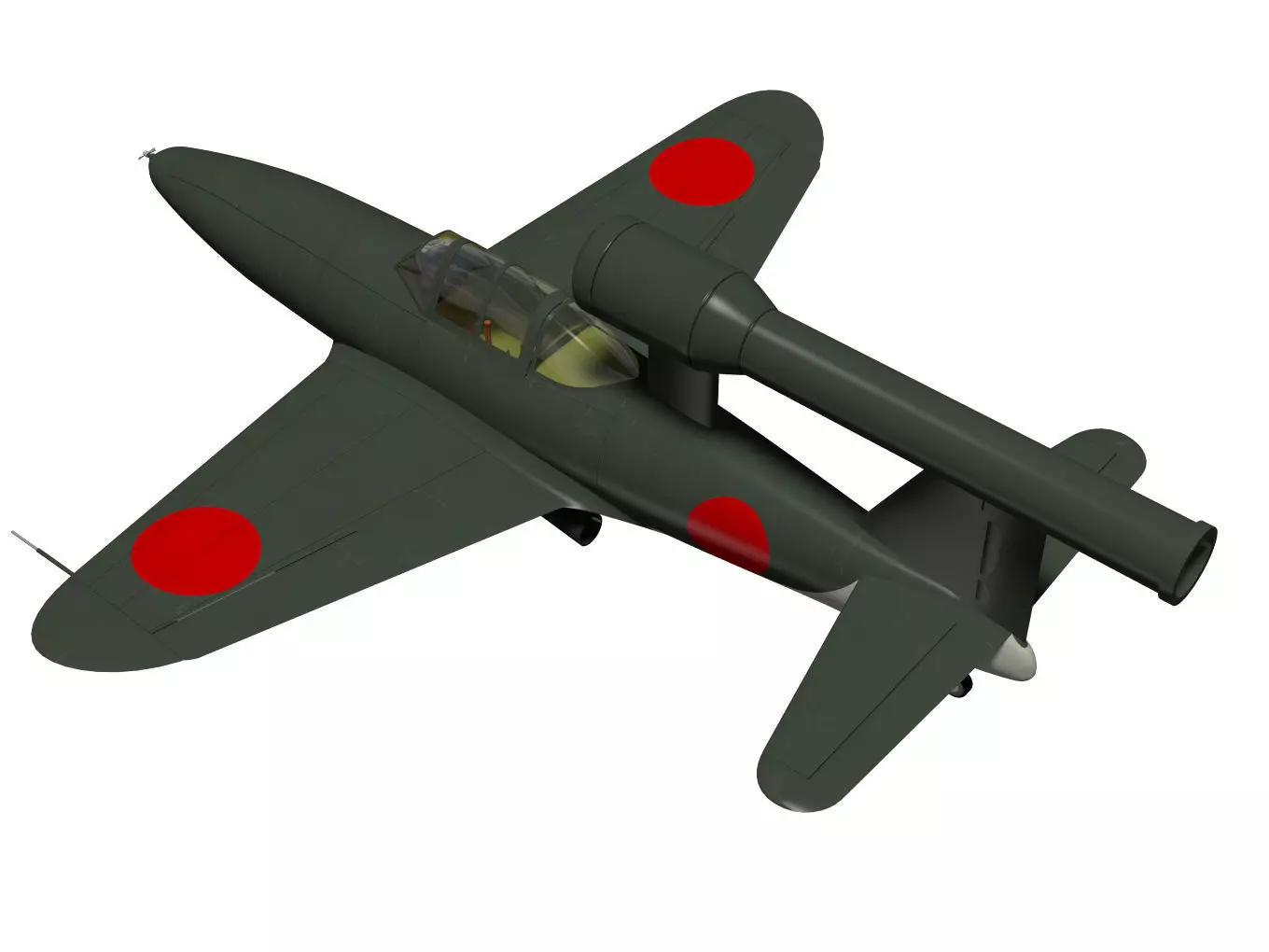 kawanishi baika 3D model_1
