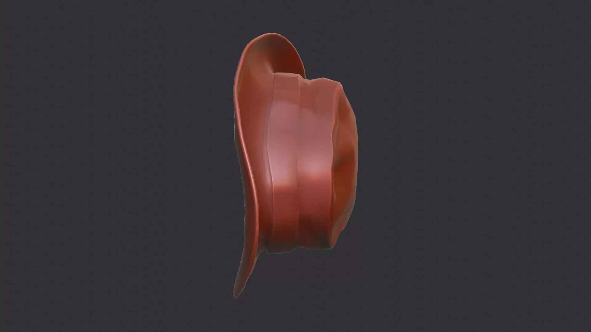 Olive Boonie Hat Prop for Characters Low-poly 3D model_6
