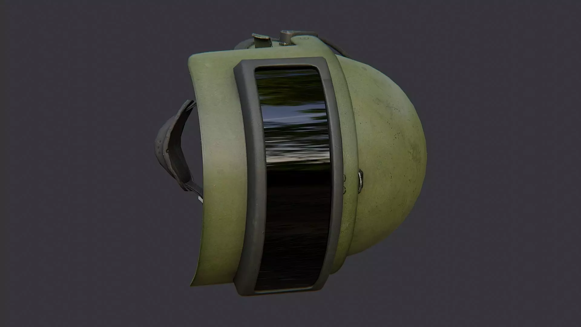 Russian Army Spetsnaz Helmet with Visor Low-poly 3D model_2