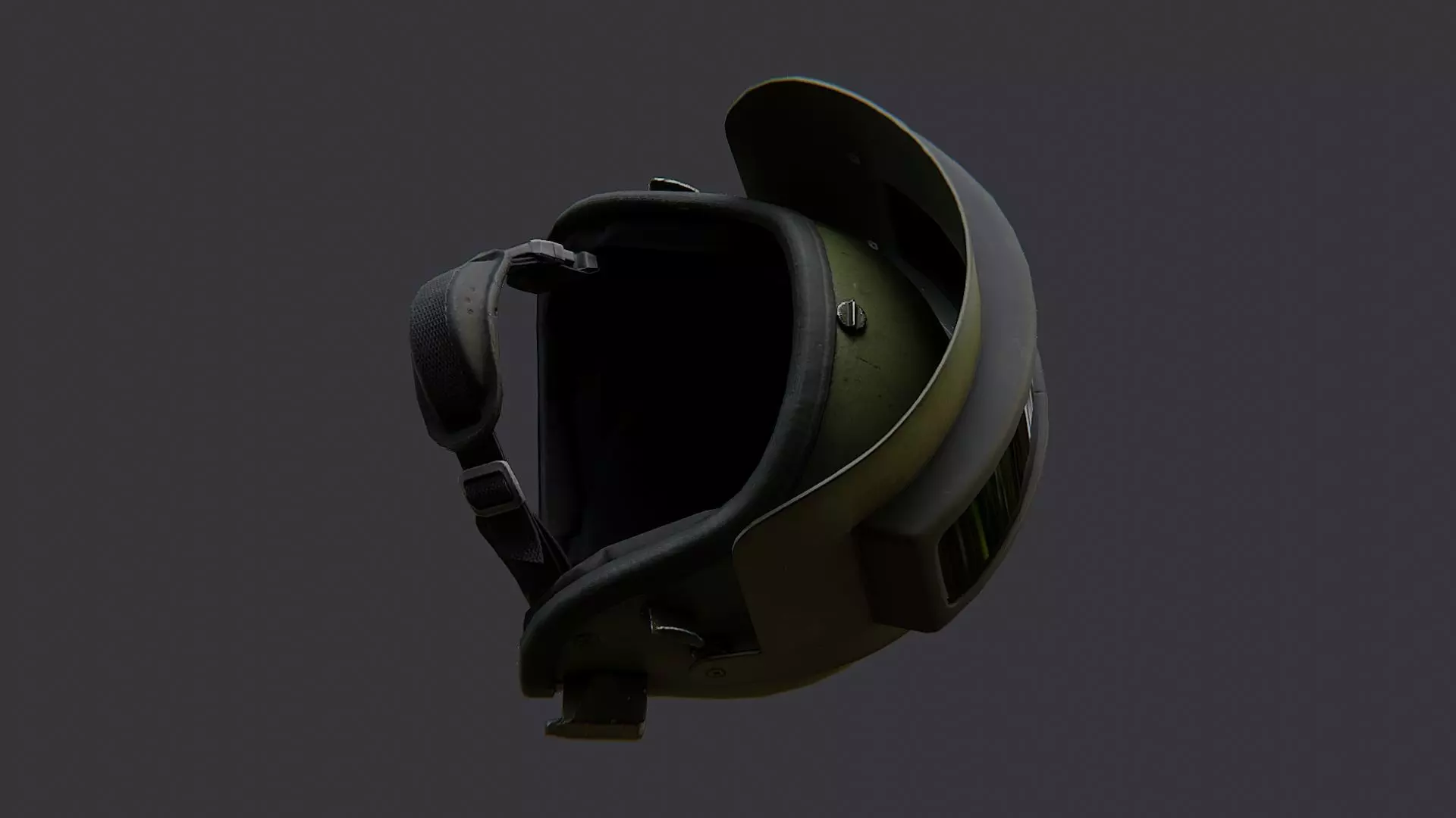 Russian Army Spetsnaz Helmet with Visor Low-poly 3D model_5