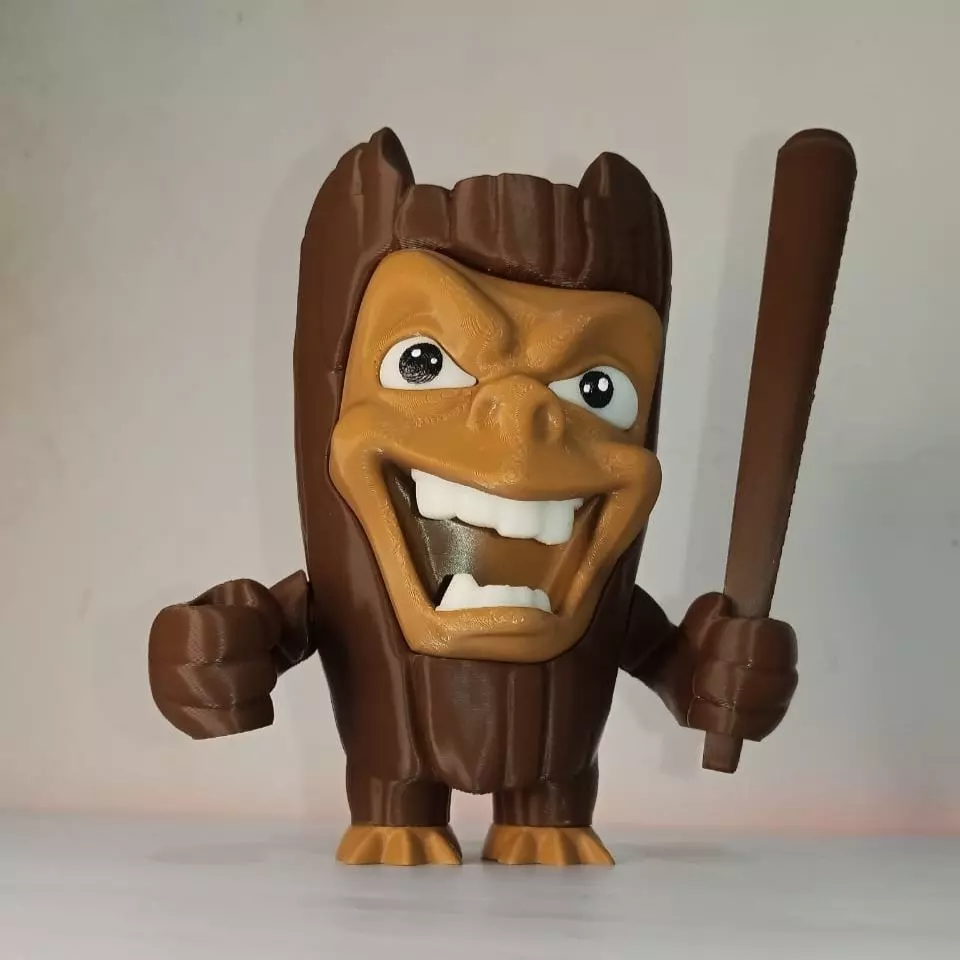LABUBU SAHUR WOOD MONSTER BRAINROT 3D print model