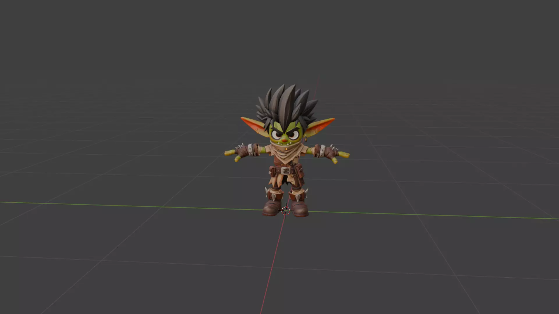 Goblin 3D Character Model Low-poly 3D model_1