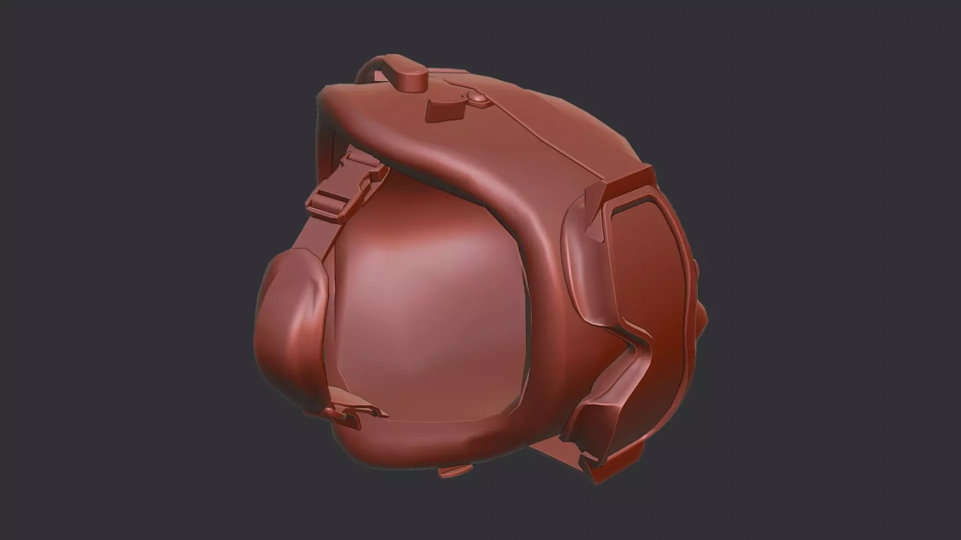 Russian Army Camouflage Helmet with Goggles Low-poly 3D model_6