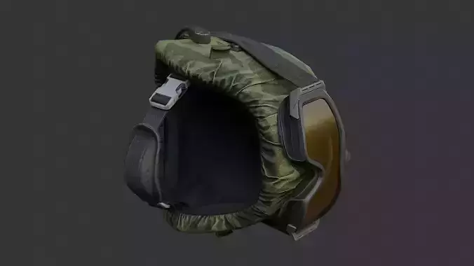 Russian Army Camouflage Helmet with Goggles