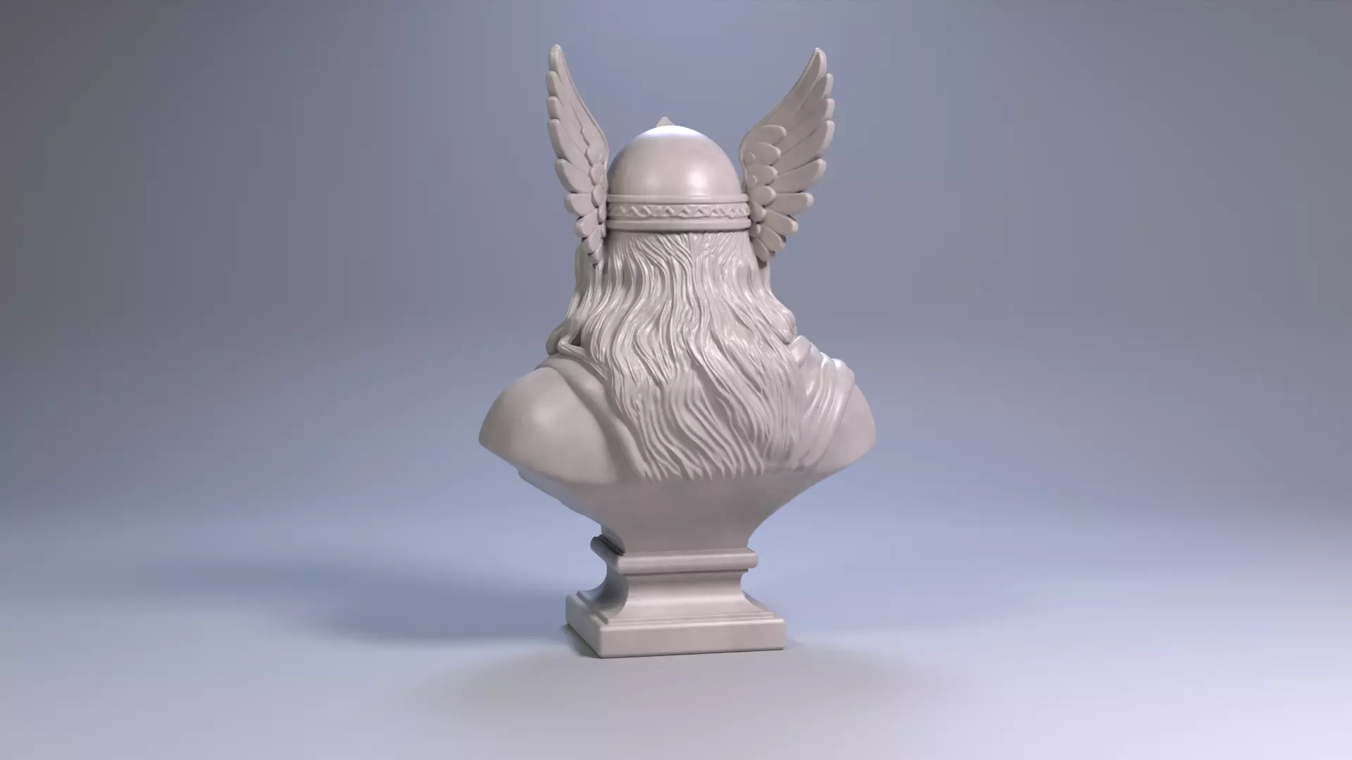 Odin Bust Sculpture 3D Printable STL File 3D print model_18