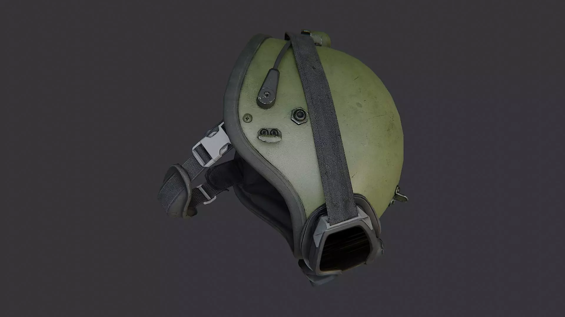 Russian Army Helmet with Goggles Low-poly 3D model_4