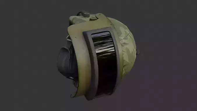 Russian Army Camouflage Helmet with Visor