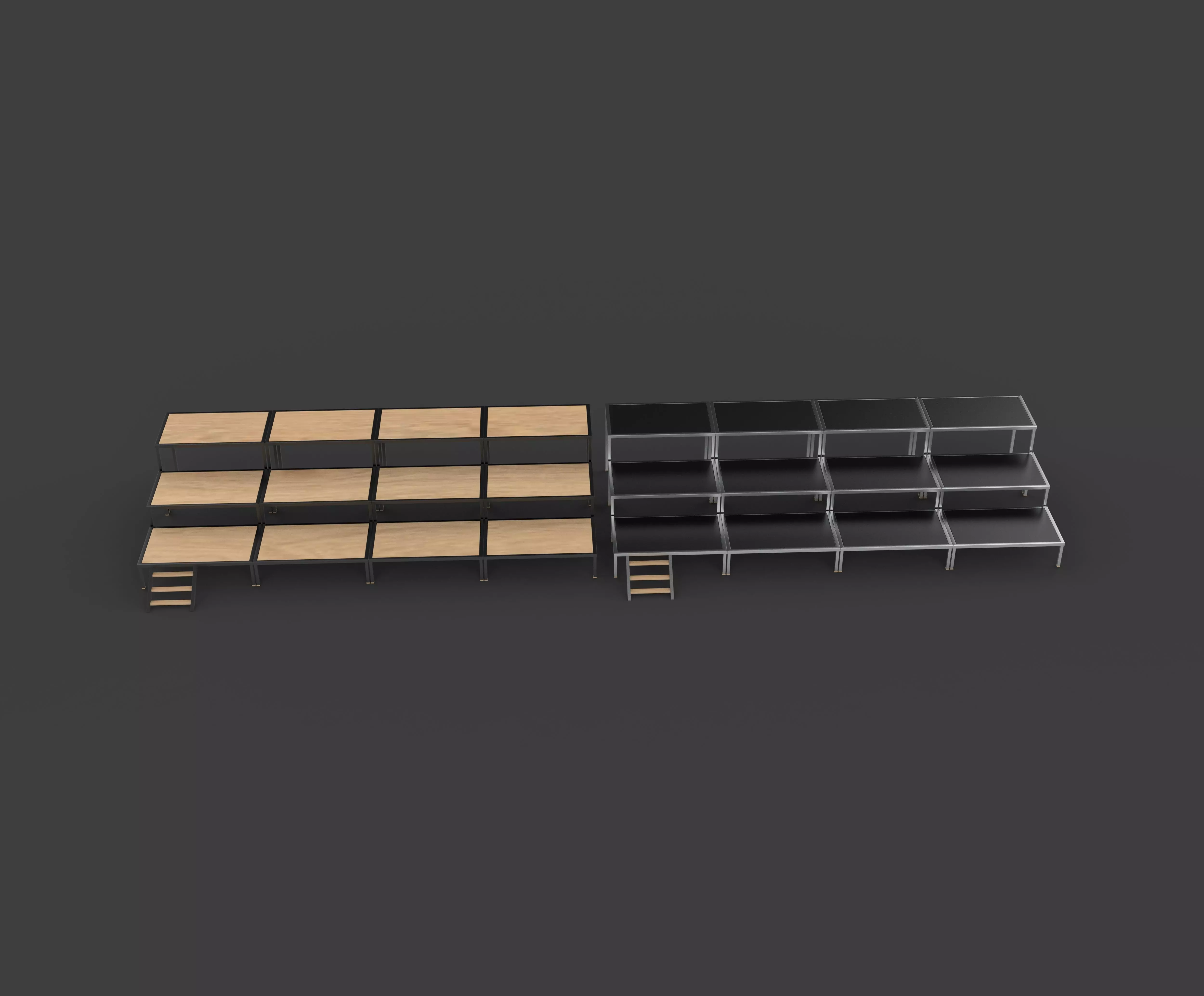 Flat stage 3D model_6