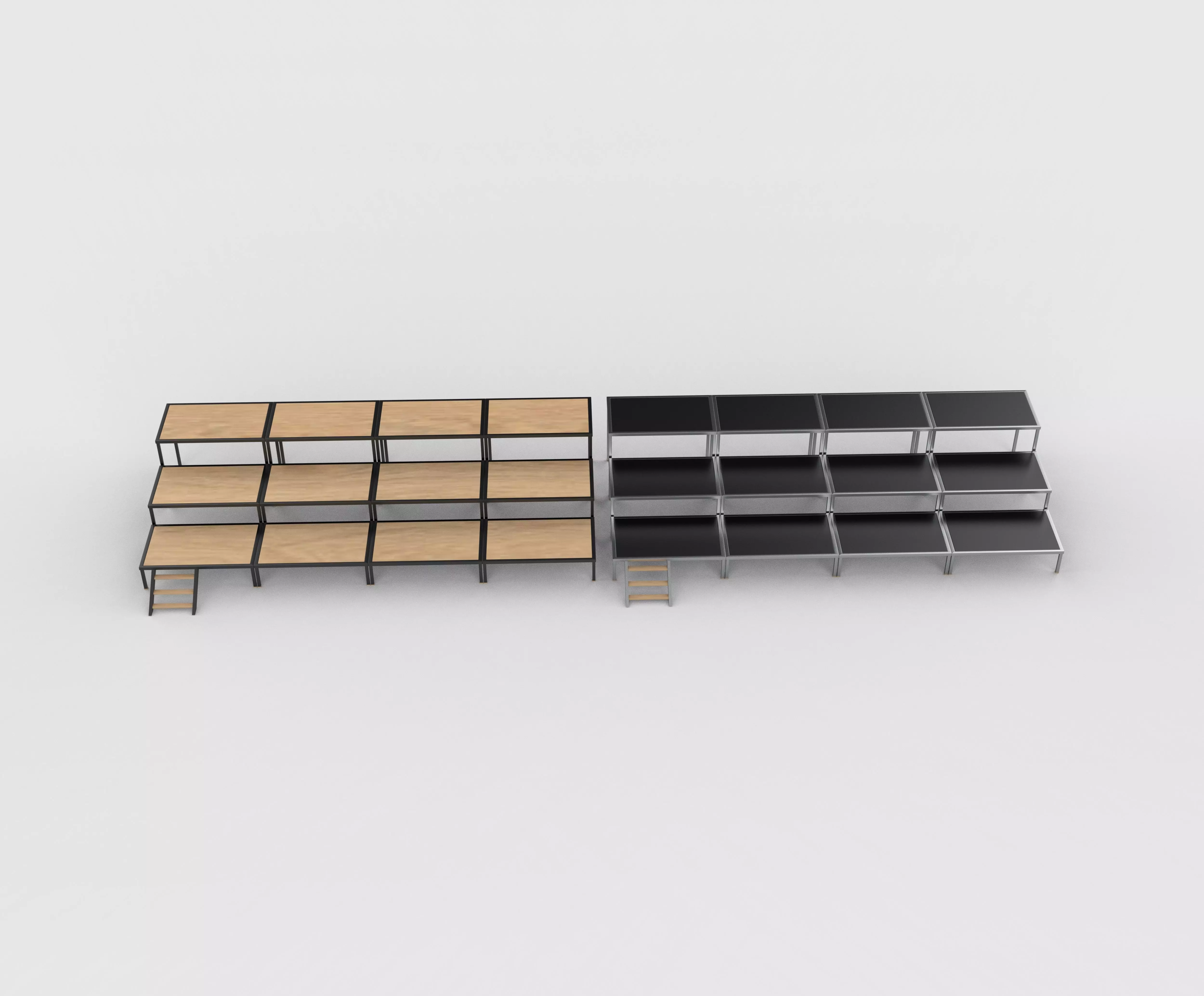 Flat stage 3D model_12