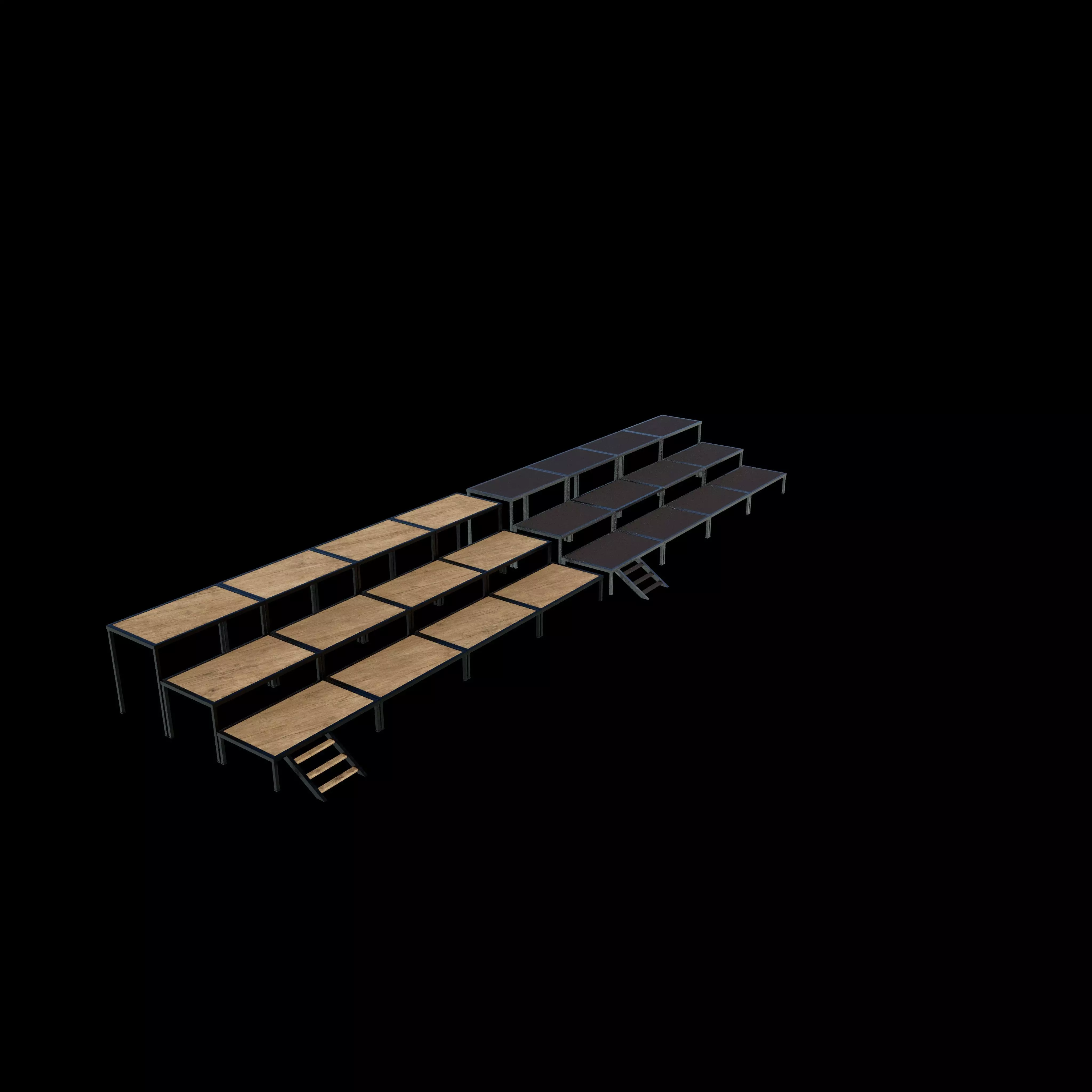 Flat stage 3D model_0
