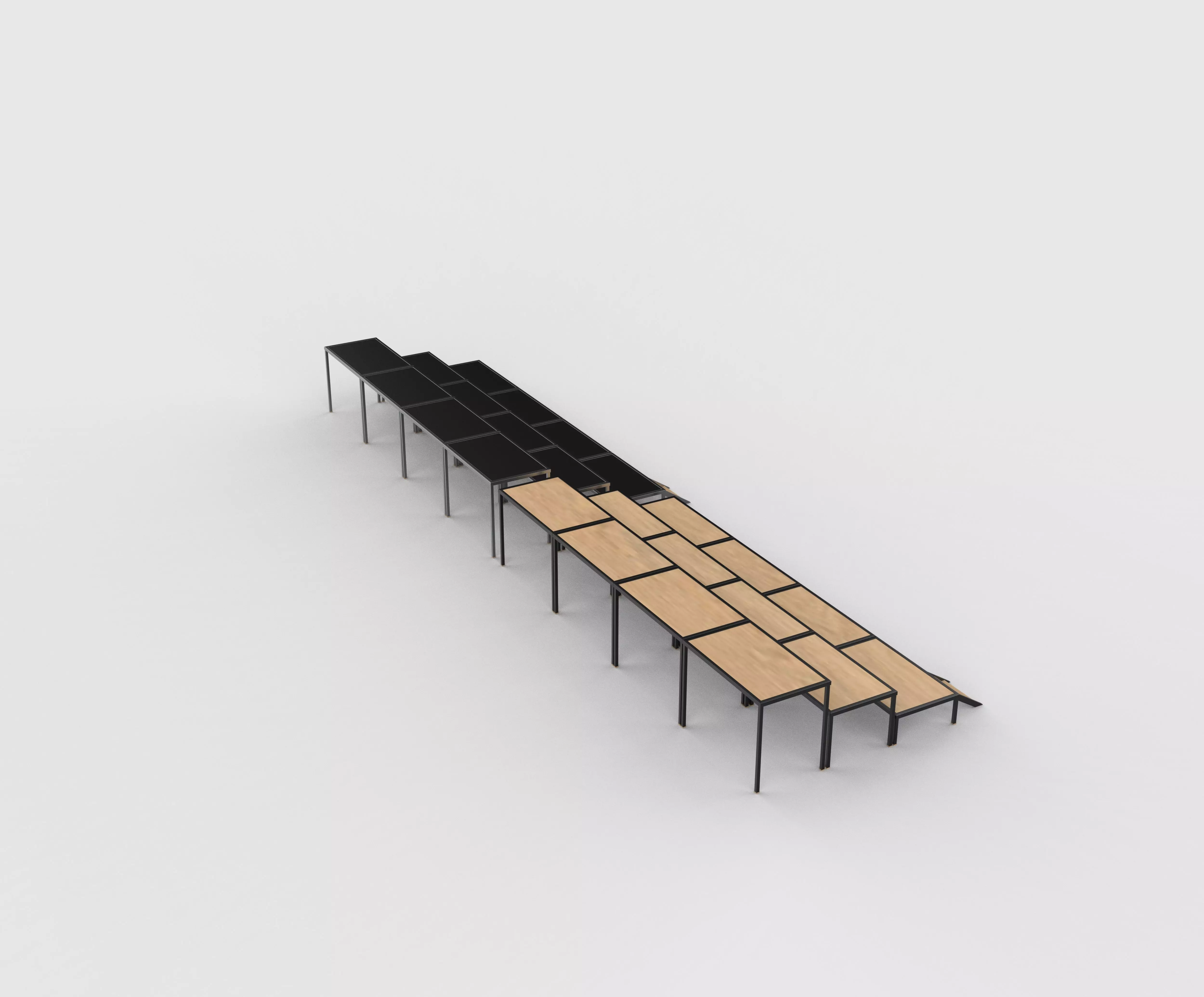 Flat stage 3D model_9