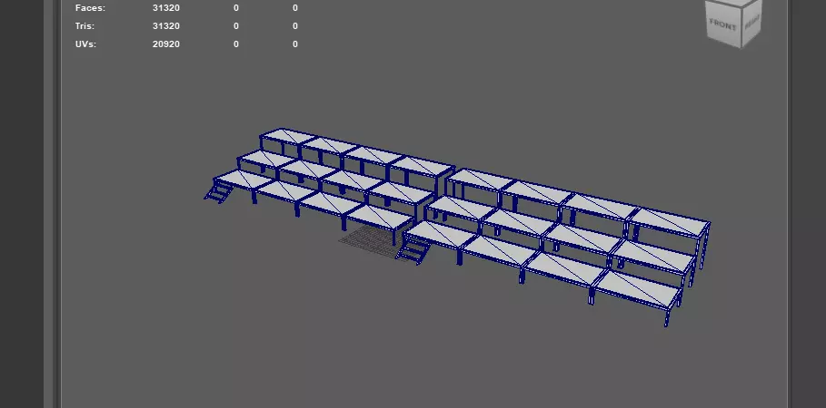 Flat stage 3D model_16