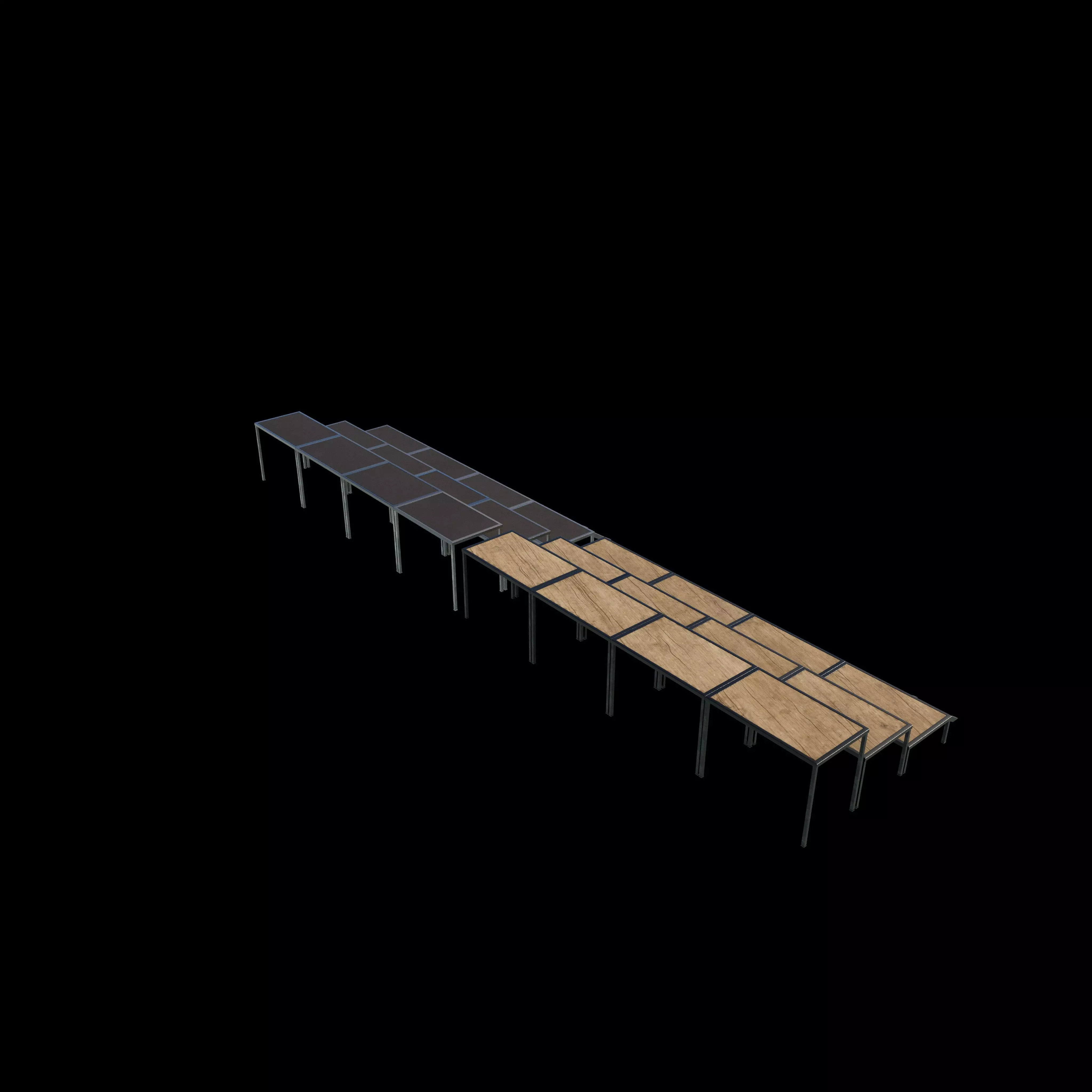 Flat stage 3D model_4