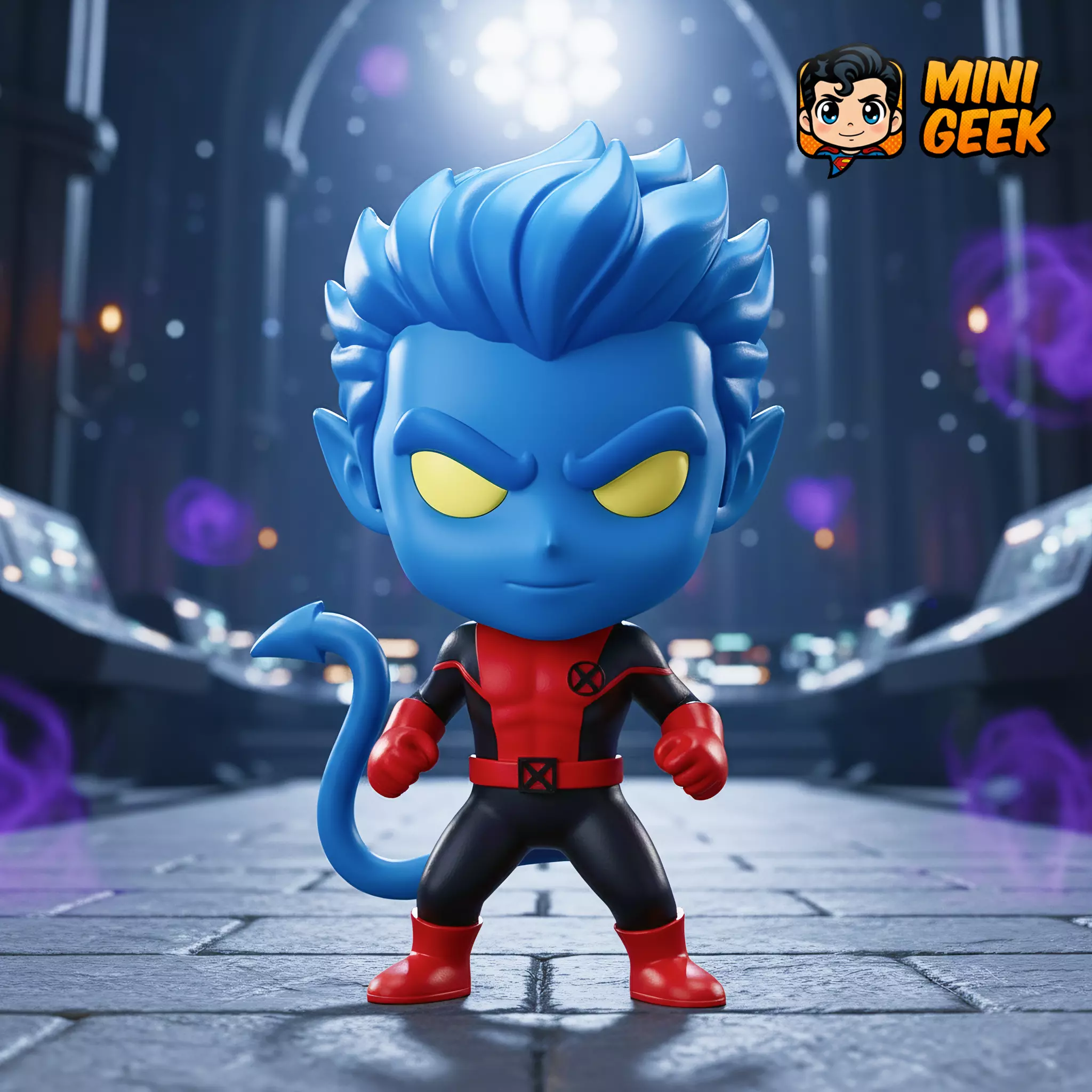 Mini Geek - Nightcrawler Chibi Free 3D print model