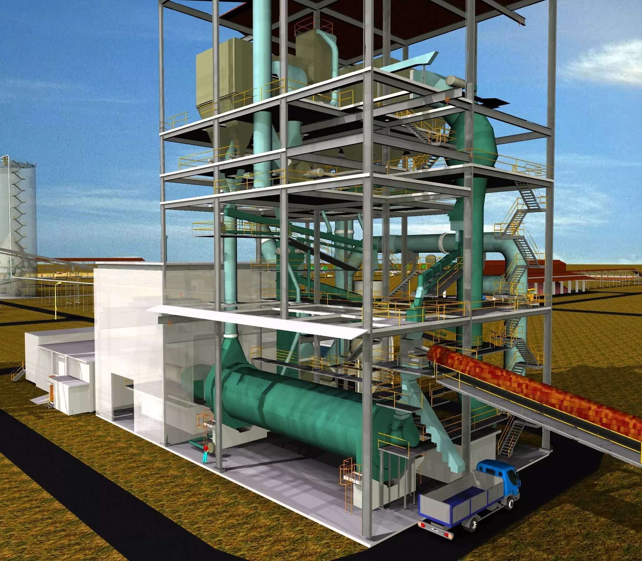 Cement Mill Department Free 3D model_0