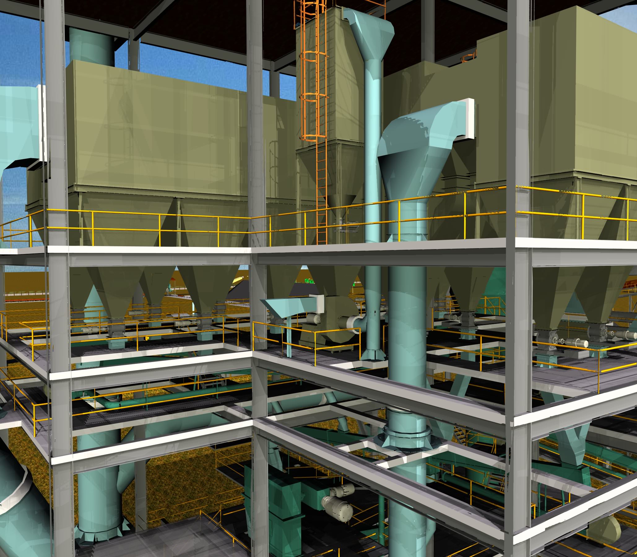 Cement Mill Department Free 3D model_2