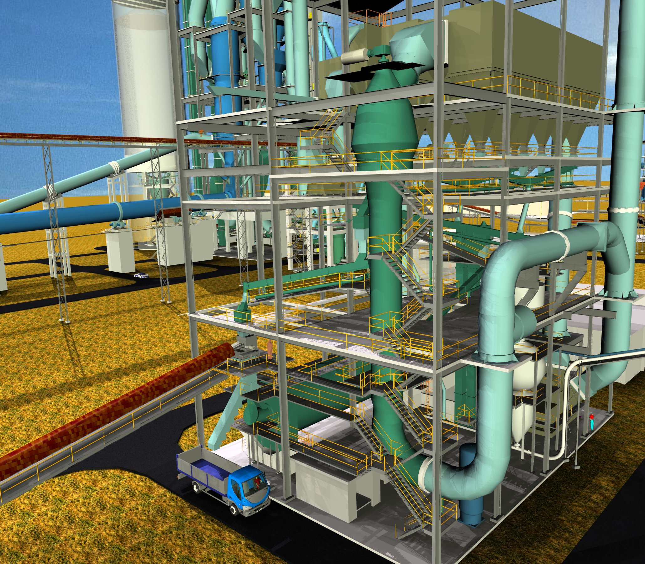 Cement Mill Department Free 3D model_3