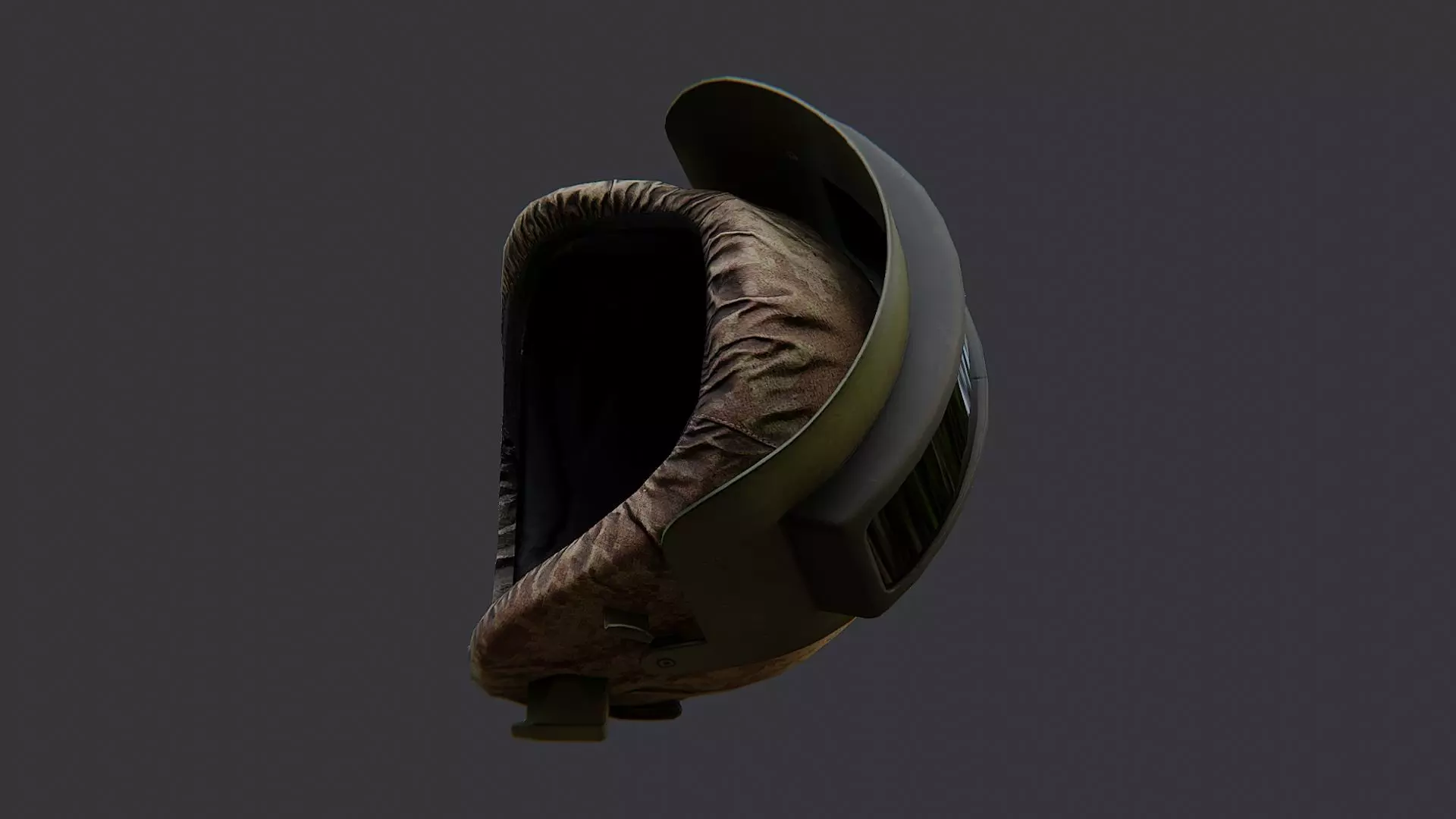 Russian Army Gas Mask Helmet with Camouflage Low-poly 3D model_5