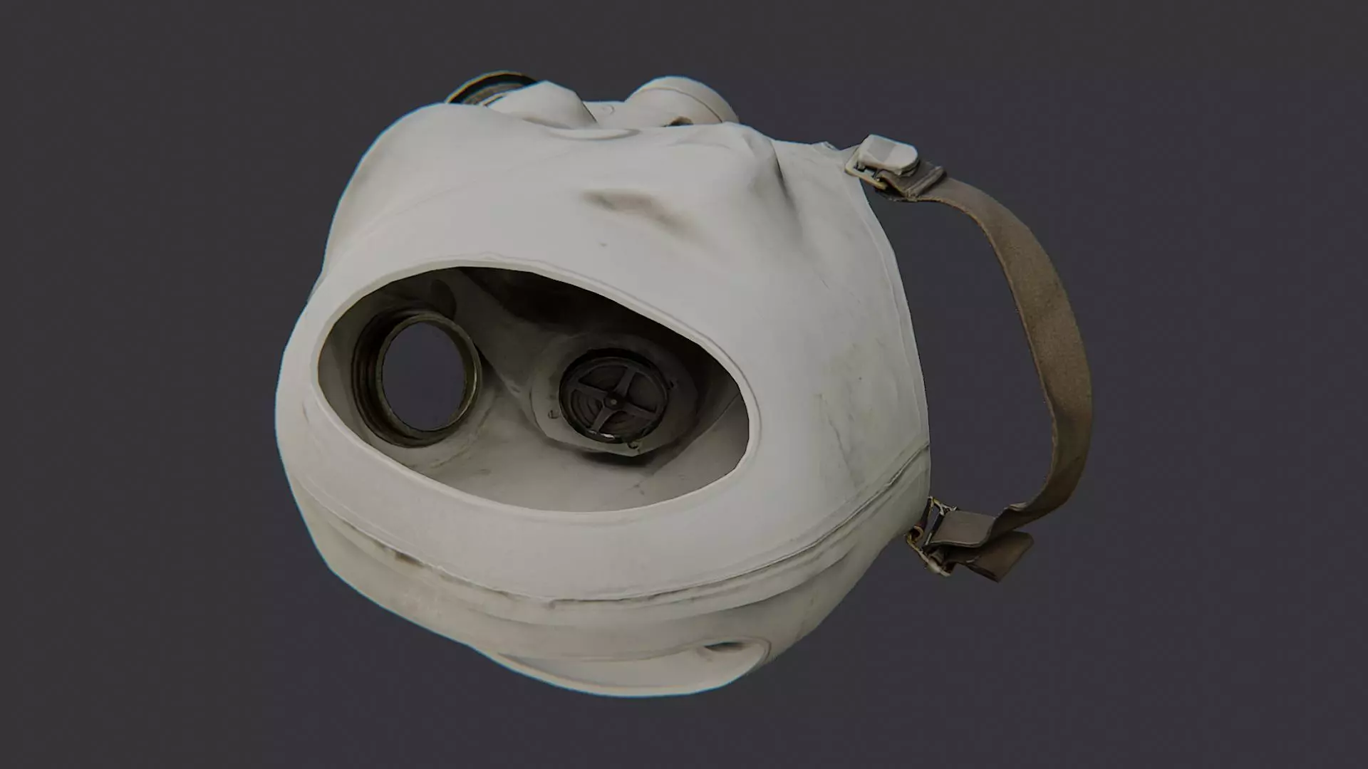 Gasmask Helmet Russian Soldier Boss Low-poly 3D model_3