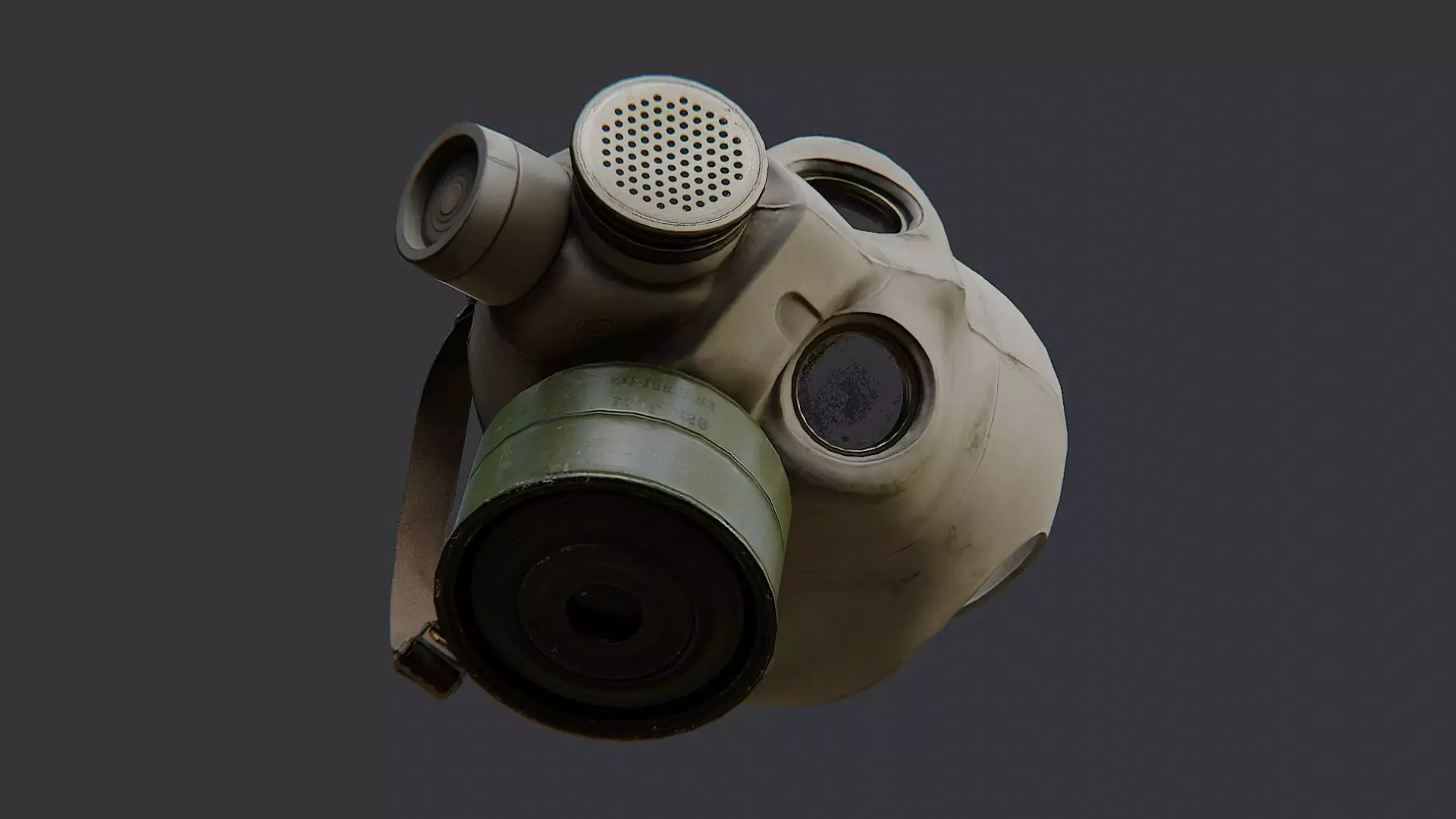 Gasmask Helmet Russian Soldier Boss Low-poly 3D model_5