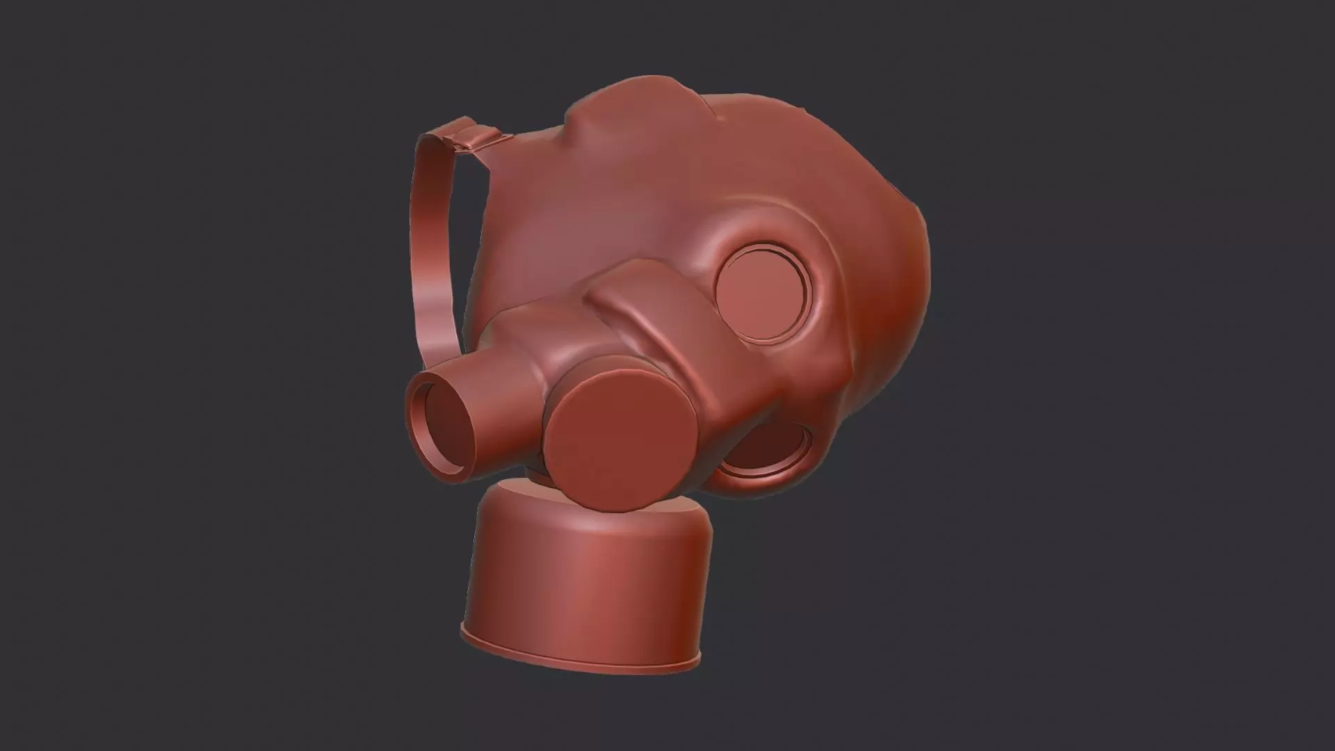 Gasmask Helmet Russian Soldier Boss Low-poly 3D model_6