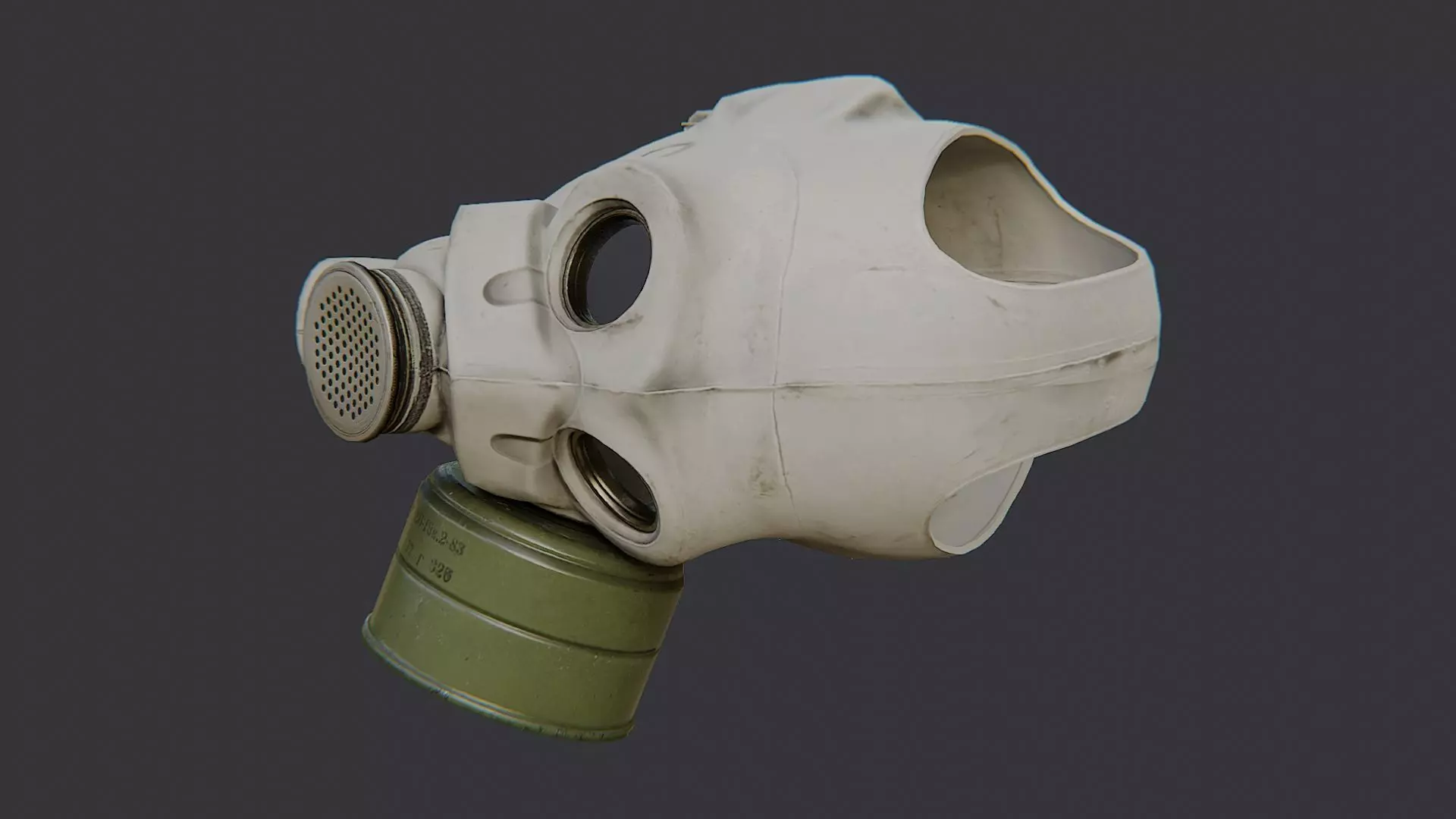 Gasmask Helmet Russian Soldier Boss Low-poly 3D model_2