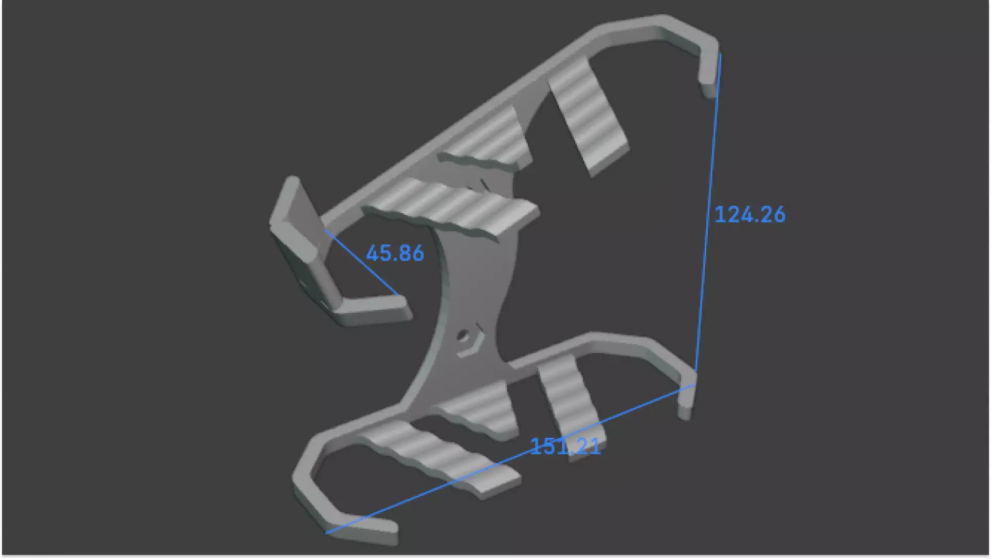 Small Wall Mount Shoe Display 3D print model_3