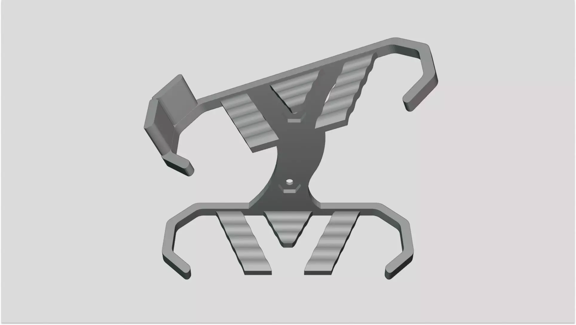 Small Wall Mount Shoe Display 3D print model_7