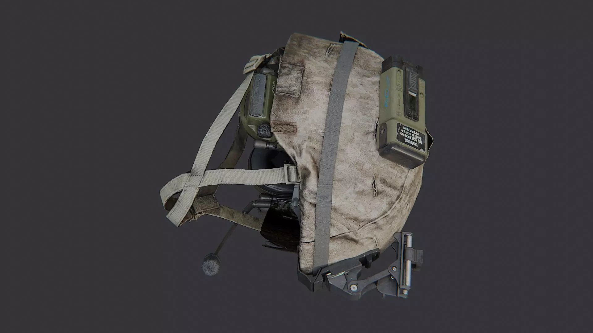 Usmc Basic Combat Helmet with NVG Mount Low-poly 3D model_4