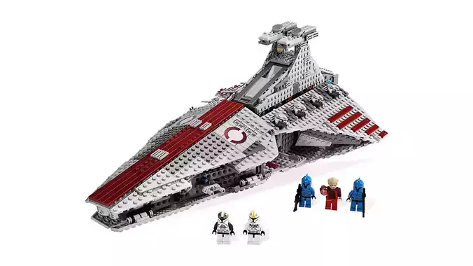 TwindBricks3D - 8039 Venator-class Republic Attack Cruiser