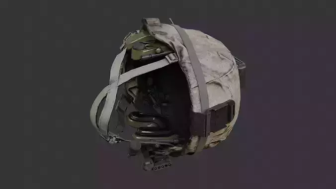 USMC Helmet LMG With Tactical Headset