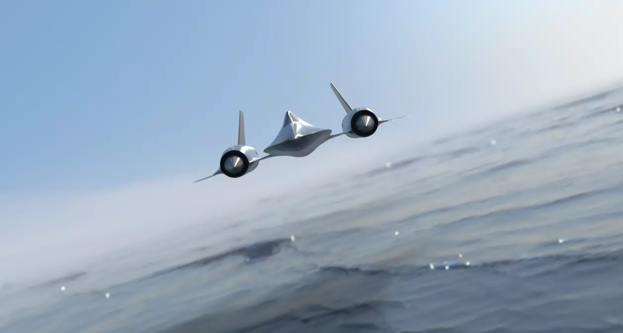 Lockheed SR-71 - Blackbird Low-poly 3D model_3