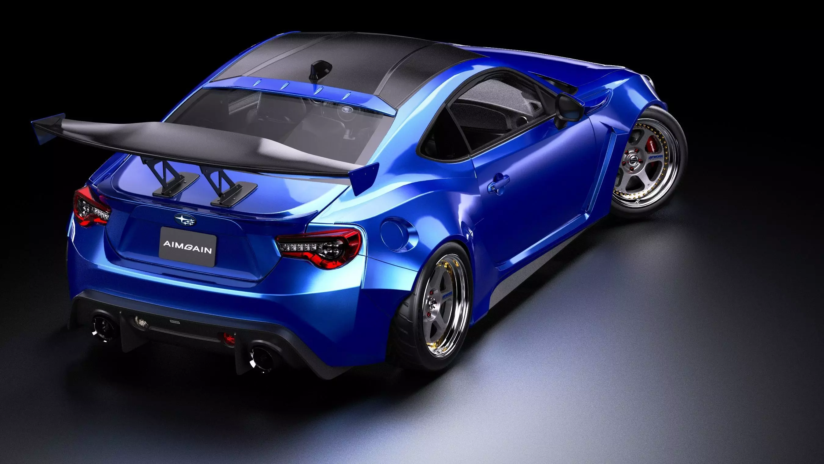 Aimgain Bodykit Subaru BRZ tS Low-poly 3D model_1