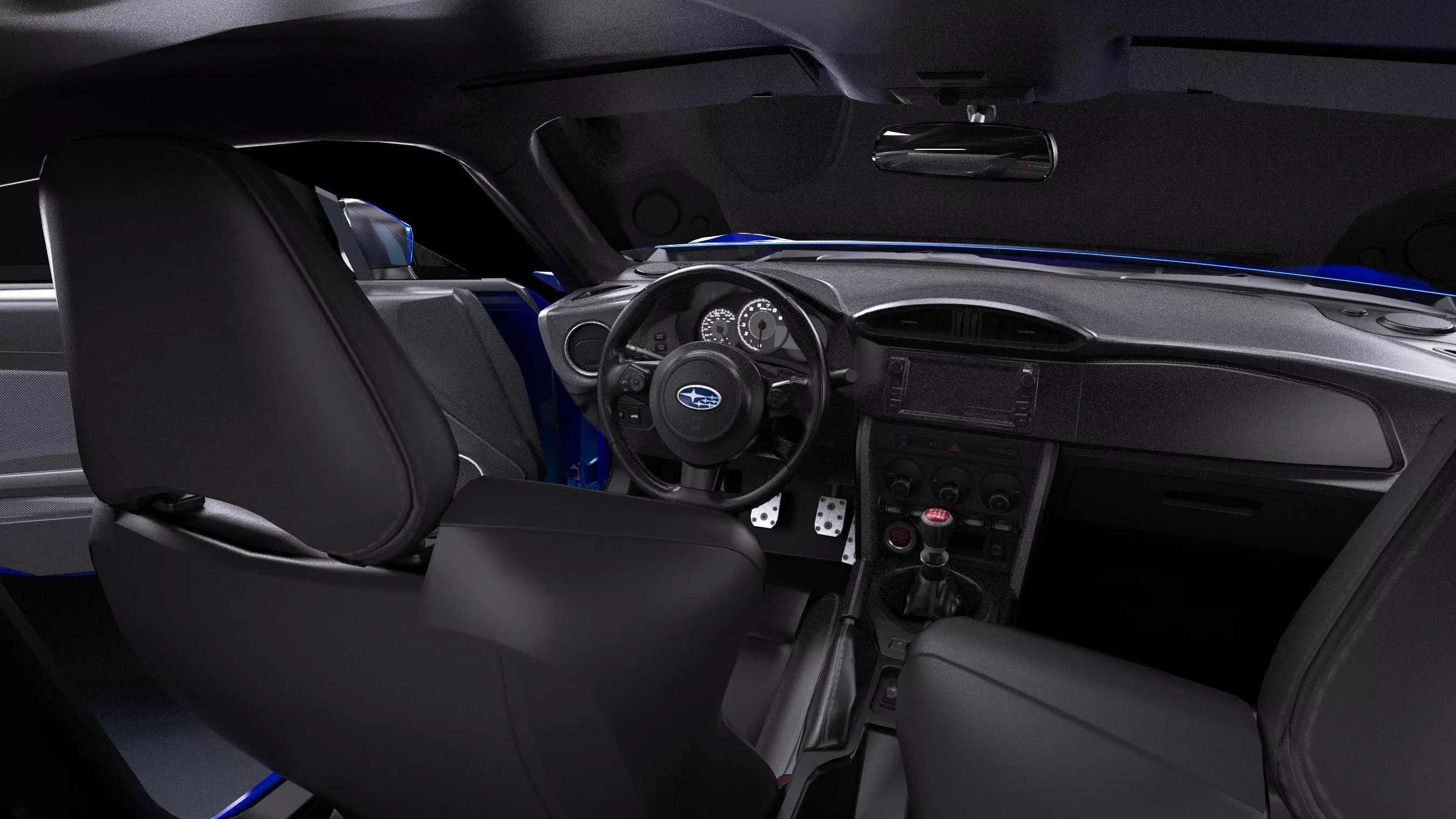 Aimgain Bodykit Subaru BRZ tS Low-poly 3D model_11