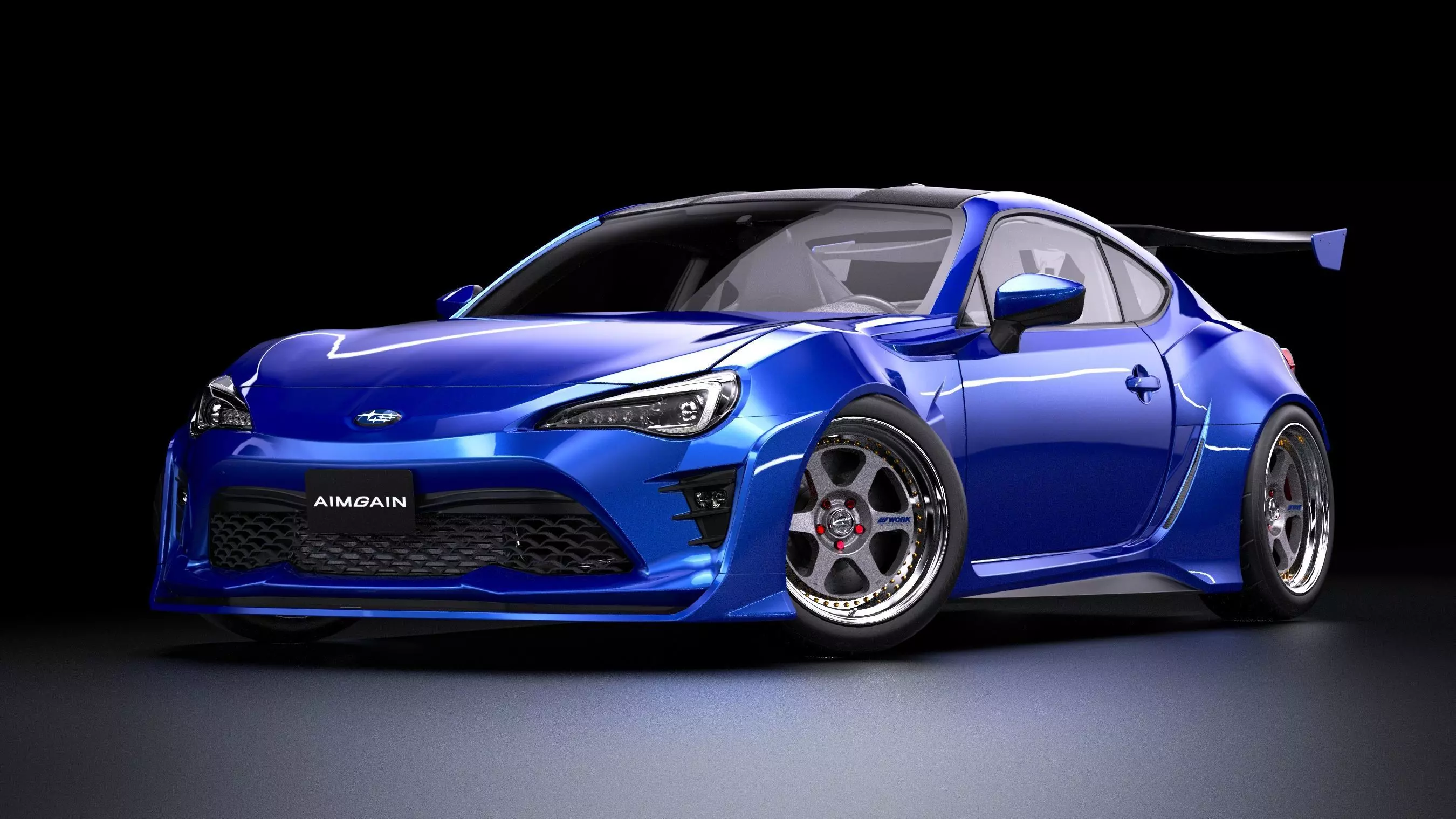 Aimgain Bodykit Subaru BRZ tS Low-poly 3D model_3