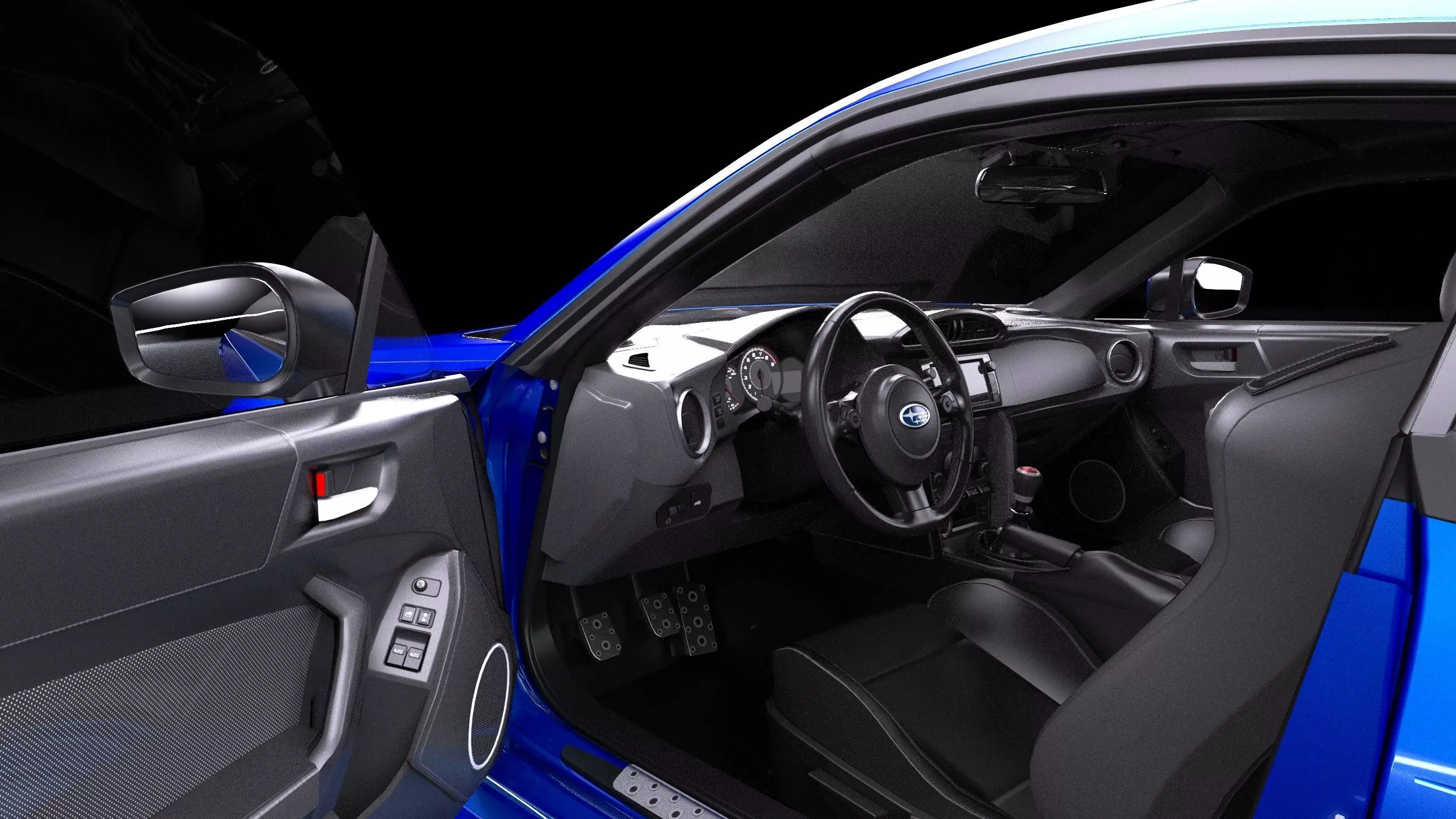 Aimgain Bodykit Subaru BRZ tS Low-poly 3D model_10