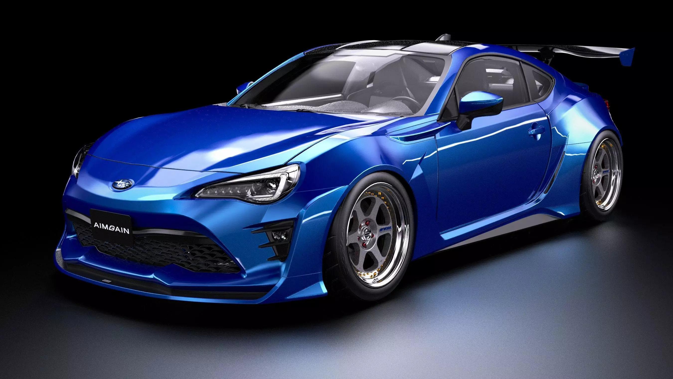 Aimgain Bodykit Subaru BRZ tS Low-poly 3D model_0